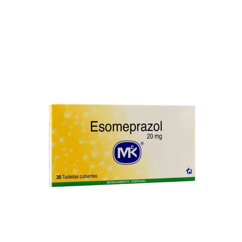 Esomeprazol 20 Mg Caja con 30 Tabletas Recubiertas