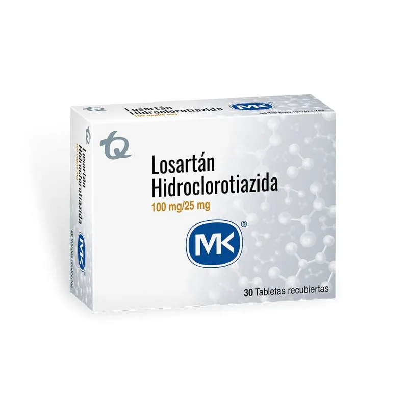 Losartan/hct 100/25 Mg Caja con 30 Tabletas