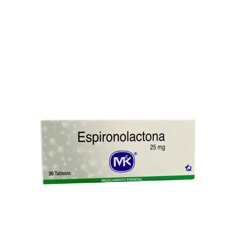 Espironolactona 25 Mg Caja con 30 Tabletas