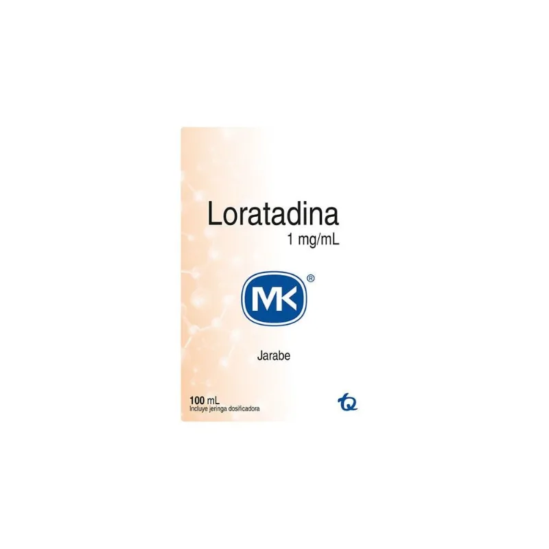Loratadina 1 Mg Caja con Frasco con 100 Ml+ Jeringa Dosificadora