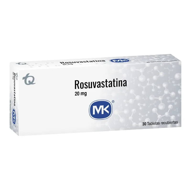 Rosuvastatina Mk 20 Mg 30 Tabletas Recubiertas