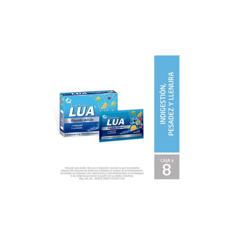 Sal de Frutas Lua Original Caja con 8 Sobres con 5 G C/u