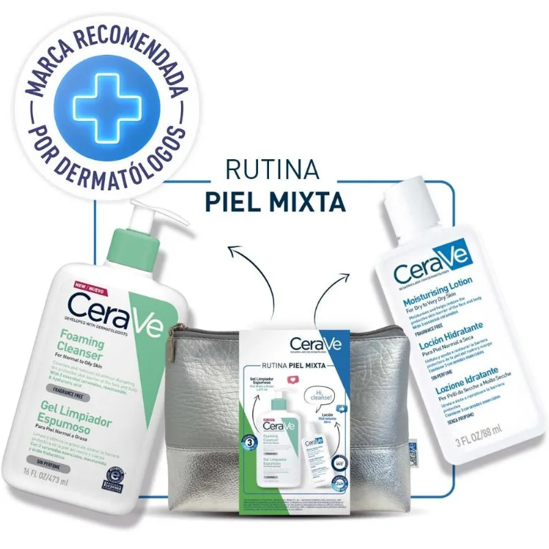 Pack Foaming Cerave piel mixta a grasa