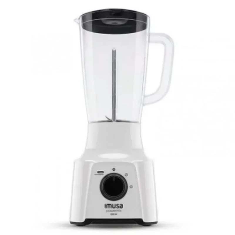 Licuadora Blanca Power Mix Plus Vaso Plastico Blanca Samurai