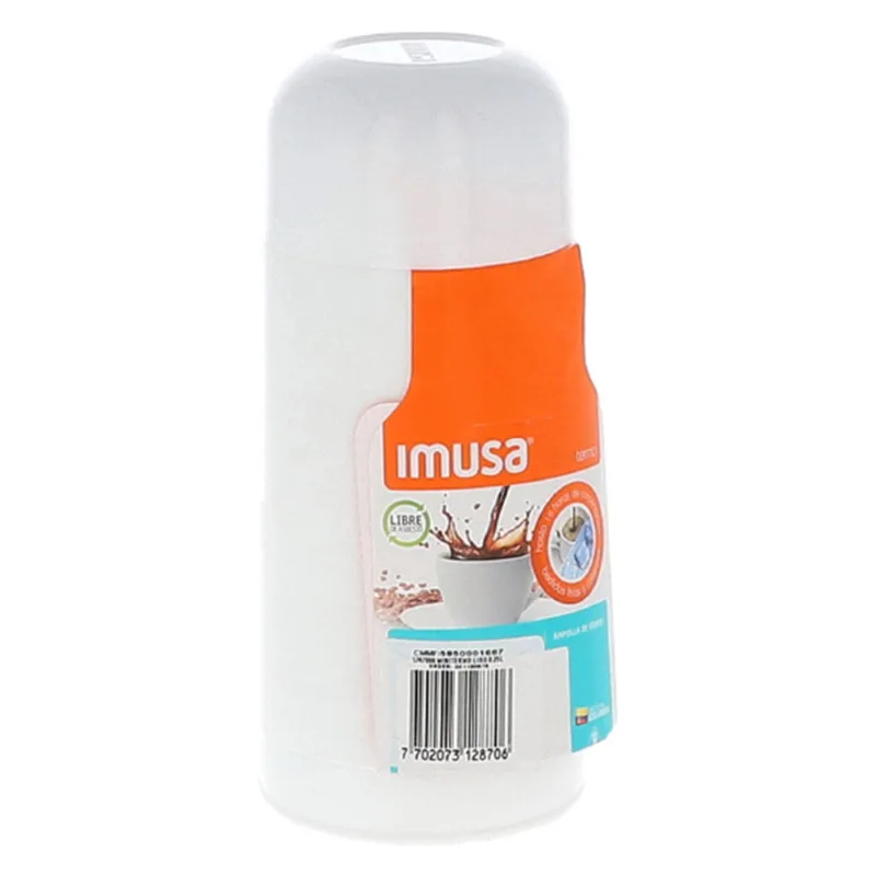 Mini Termo Liso de 250ml con Ampolla de Vidrio Imusa