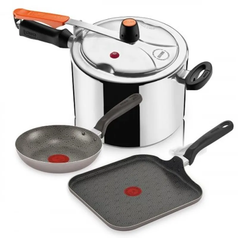 Olla a Presión 7 Litros+Sarten 18cm+Plancha para Asar Imusa