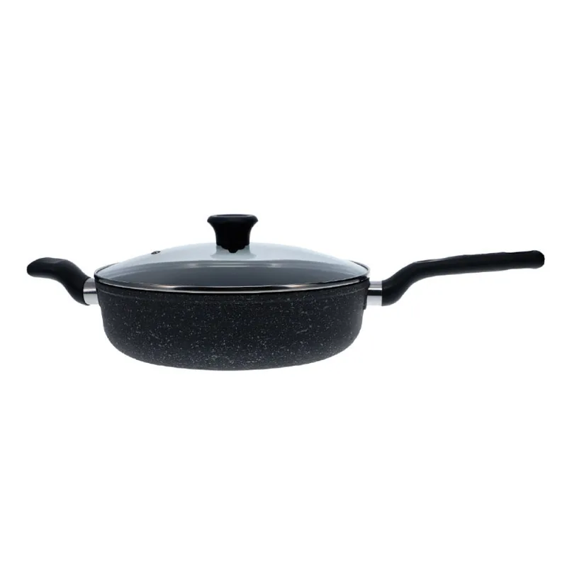 Sartén Gusto de 28cm con Tapa de Vidrio Imusa