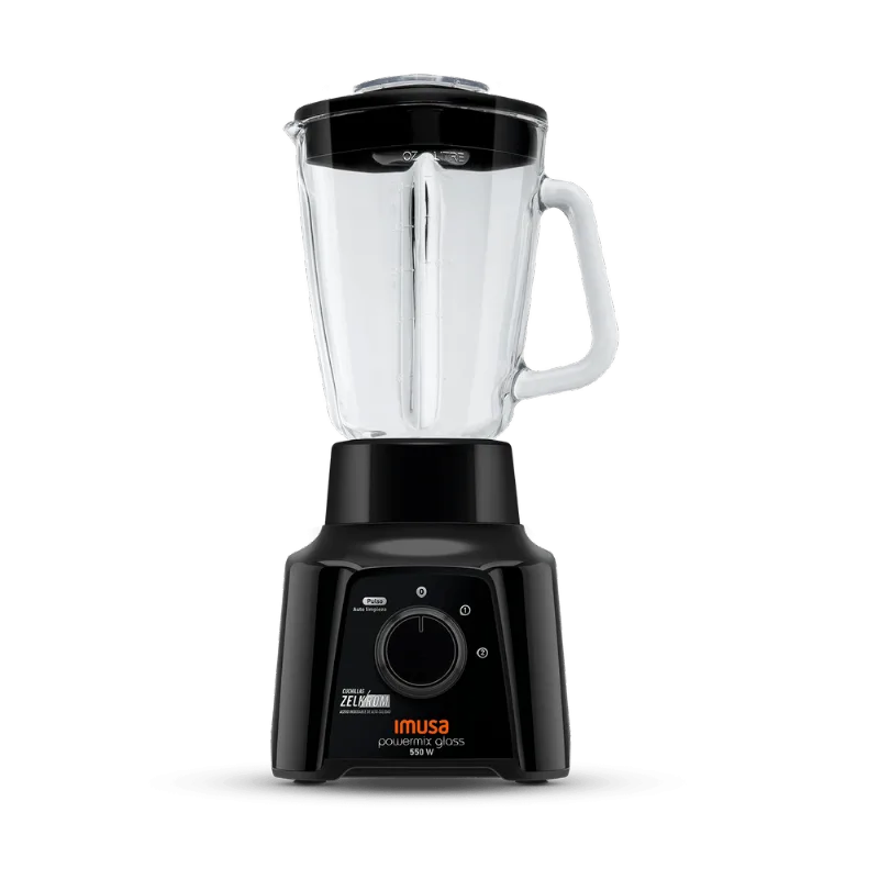 Licuadora Powermix Glass 2V Negro