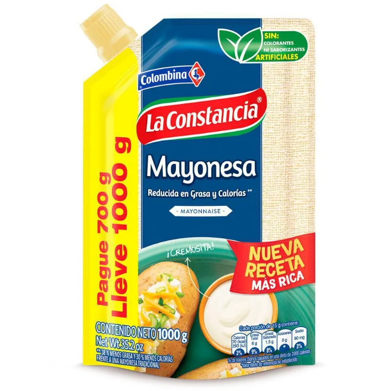 Mayonesa Pague 700g Lleve 1000