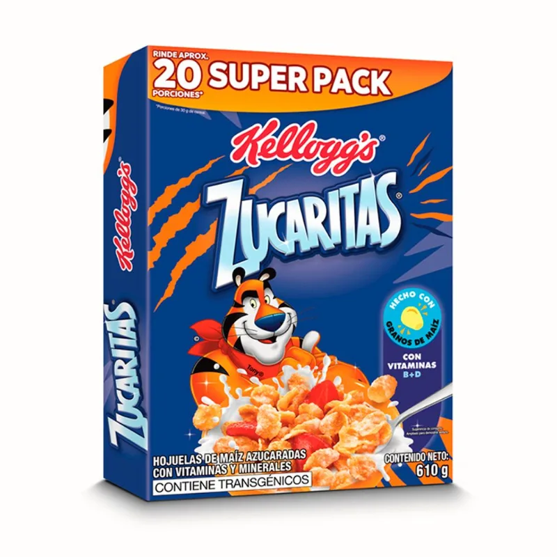 Cereal Kelloggs Hojuelas De Maiz Zucaritas 610 Gr.