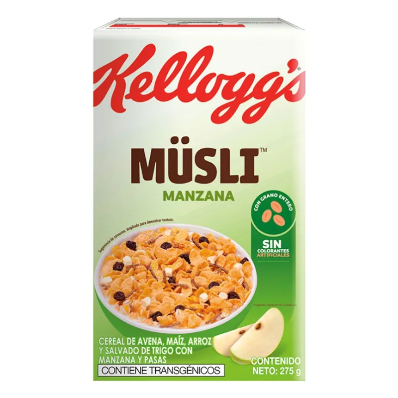 Kelloggs Cereal Musli Manzana 275 Gr.