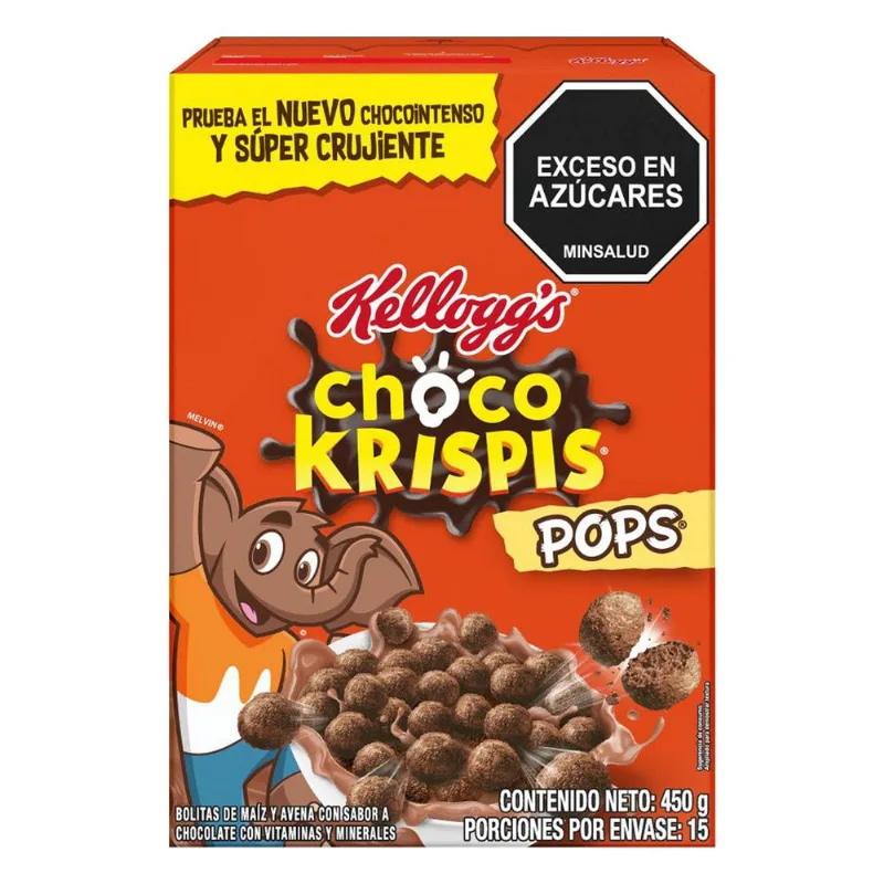 Cereal CHOCO KRISPIS pops maíz y avena sabor chocolate (450 gr)