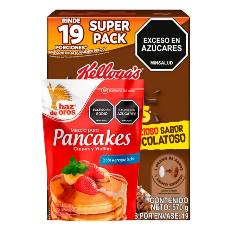 Cereal CHOCO KRISPIS arroz cubierto con chocolate (570 gr)