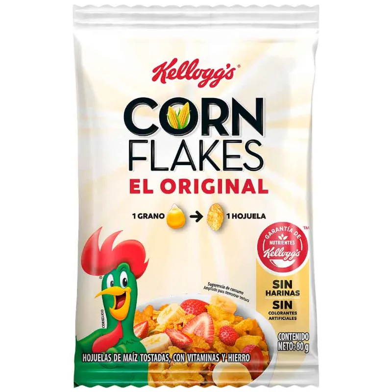 Cereal KELLOGGS Corn Flakes Bolsa 80g