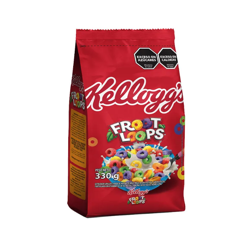 Cereal Sabor Frutas 330 Grs Froot Loops