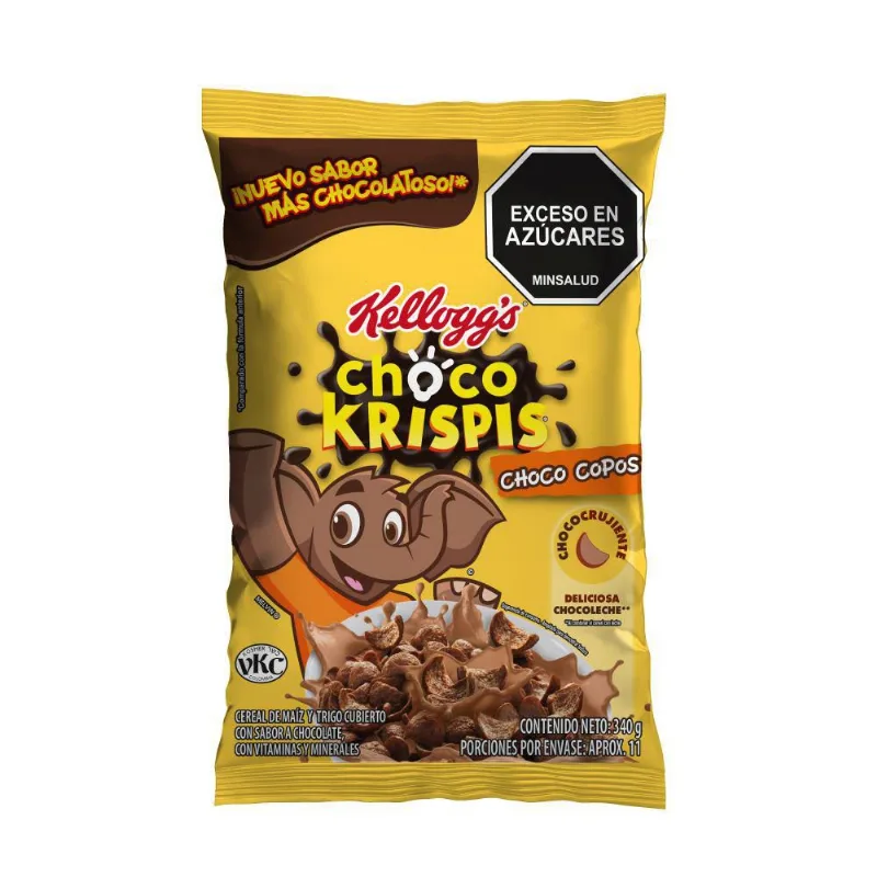 Cereal CHOCO KRISPIS arroz cubierto con chocolate (340 gr)