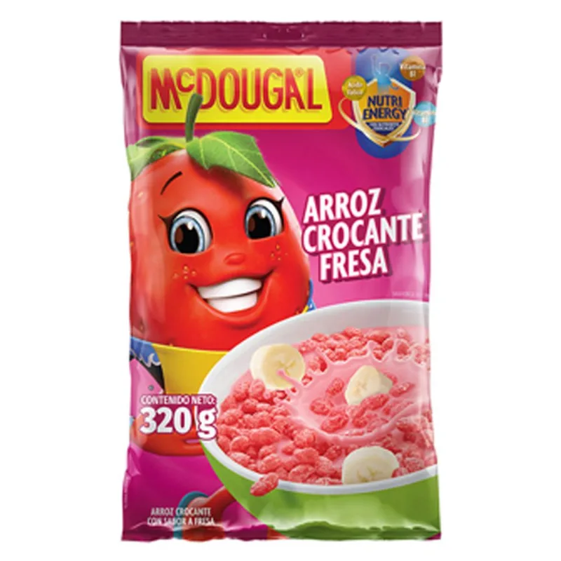 Cereal Mc Dougal Funda Arroz Crocante Fresa 320 Gr