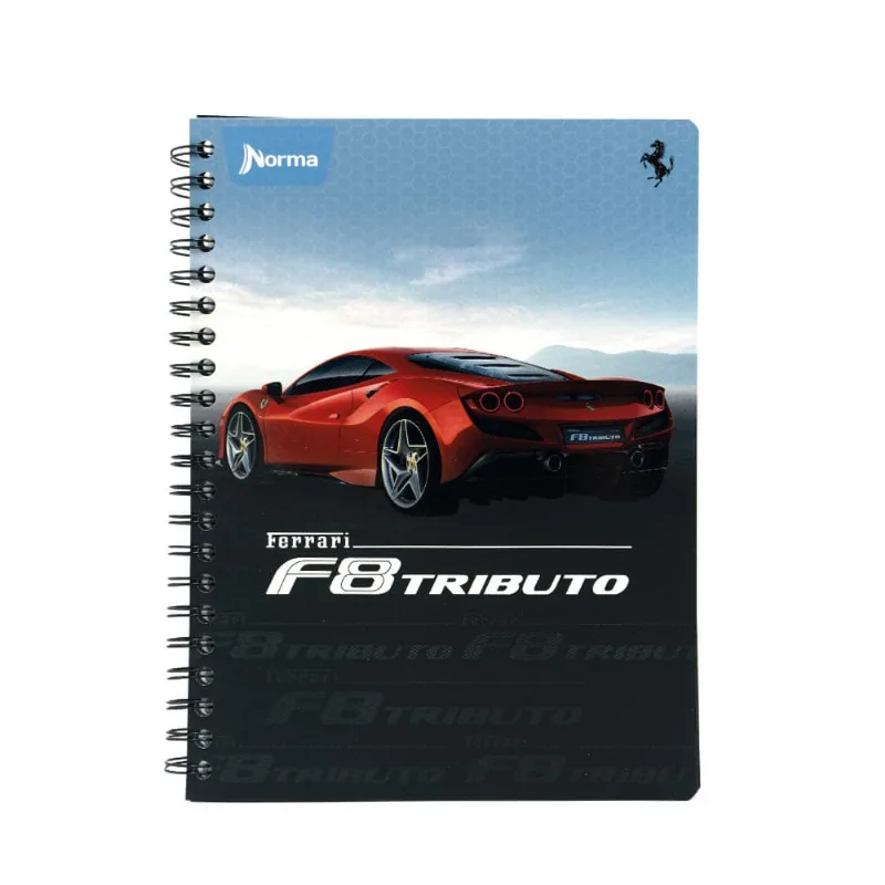 Cuaderno Profesional | 200 Hojas Rayada | Ferrari | 5 Materias