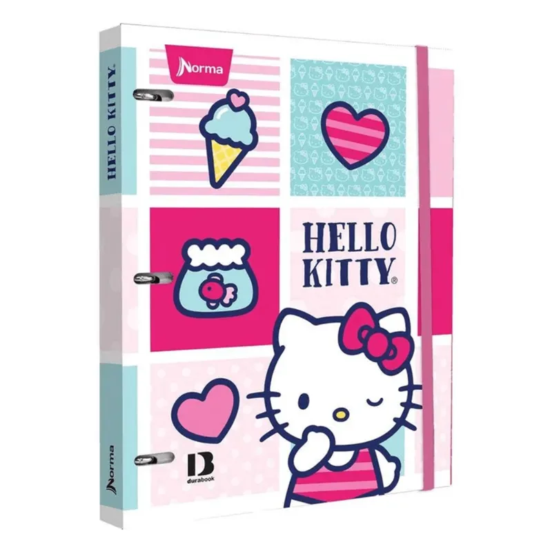 Carpeta Escolar | Norma | Hello Kitty | Carta | Rayada | 100 Hojas