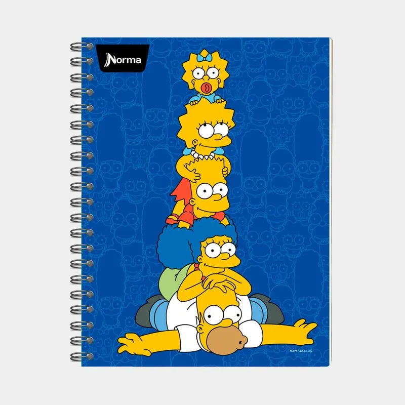 Cuaderno argollado cuadriculado 5 materias de 160 hojas (surtido)