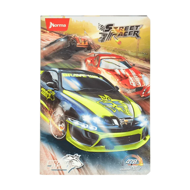 Cuaderno Pre-Forrado Street Racer Cuaderno Street Racer