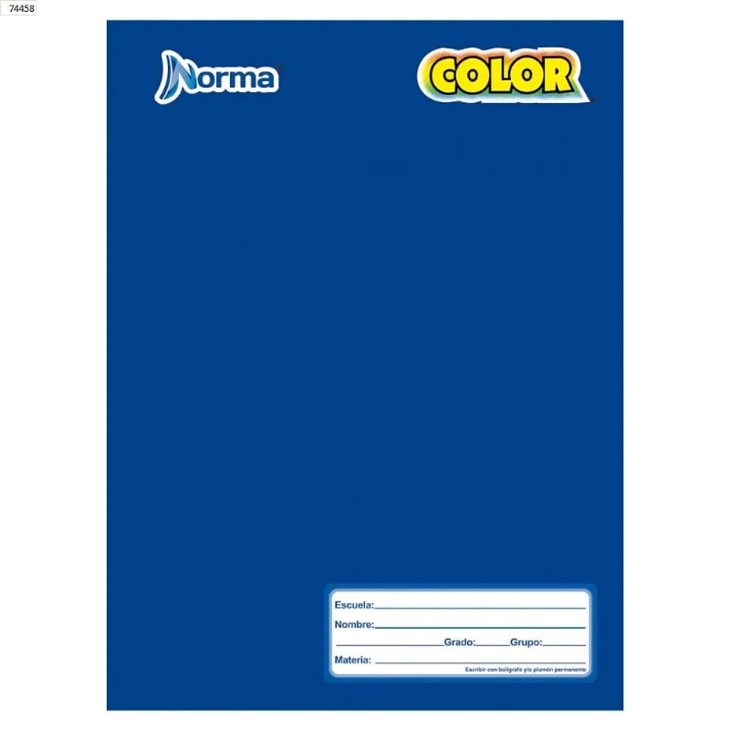 Cuaderno Forma Francesa | 100 Hojas Doble Raya | Norma | Color
