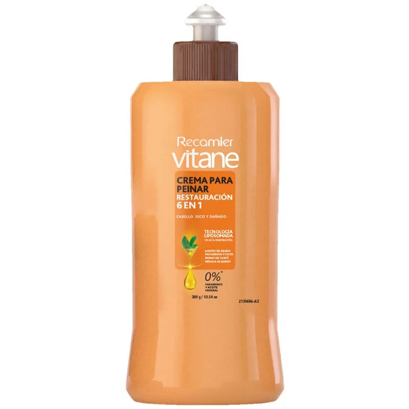 Crema para Peinar RECAMIER Vitane Hidrovance Lipocat Frasco 300g