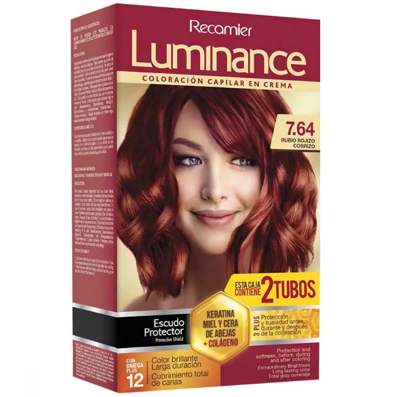 Kit LUMINANCE Tinte 2 Tubos Color + Crema Reveladora + 1 Par de Guantes + 1 Tratamiento Pre y Post Color Caja 1un