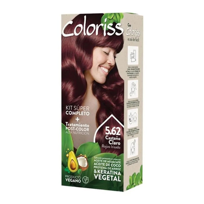 Tinte Coloriss 5.62 Castaño Claro Rojizo Irisado