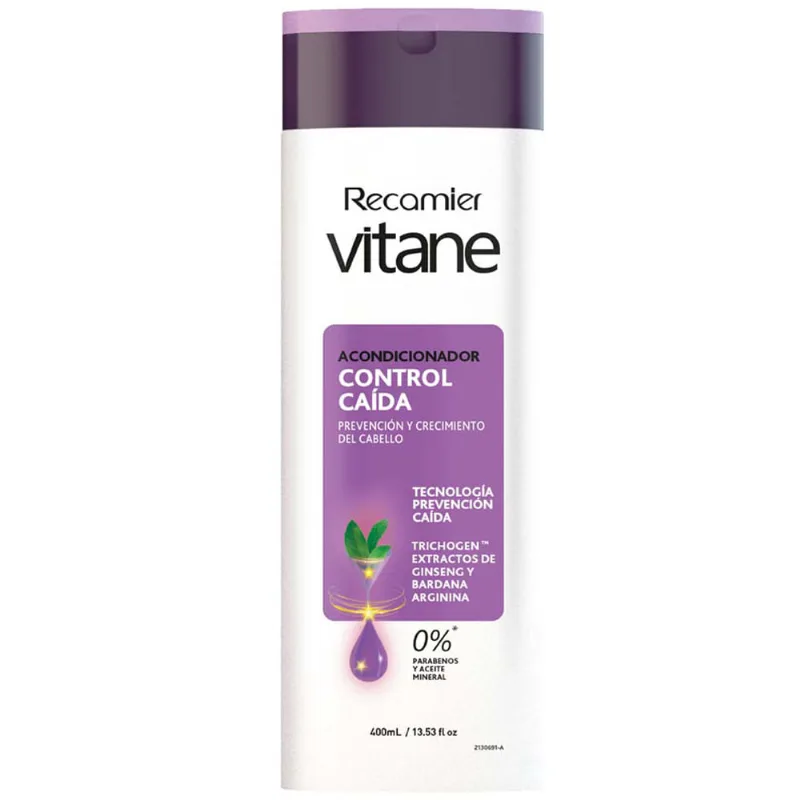 Acondicionador RECAMIER Vitane Mujer Anticaída Frasco 400ml