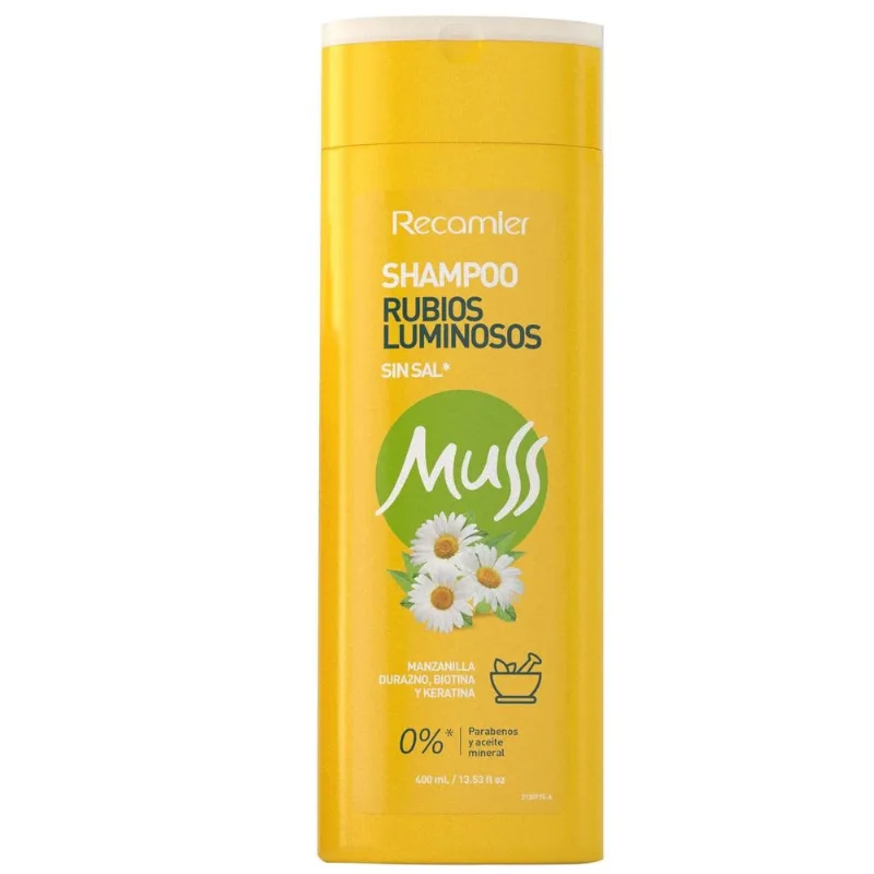 Shampoo Muss Rubios Luminosos 400 Ml