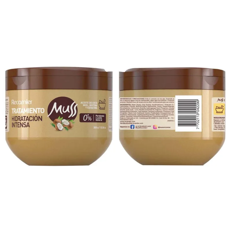 Tratamiento Hidratación Intensa MUSS 300 gr