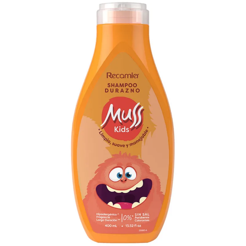 Shampoo MUSS KIDS Durazno Frasco 400ml