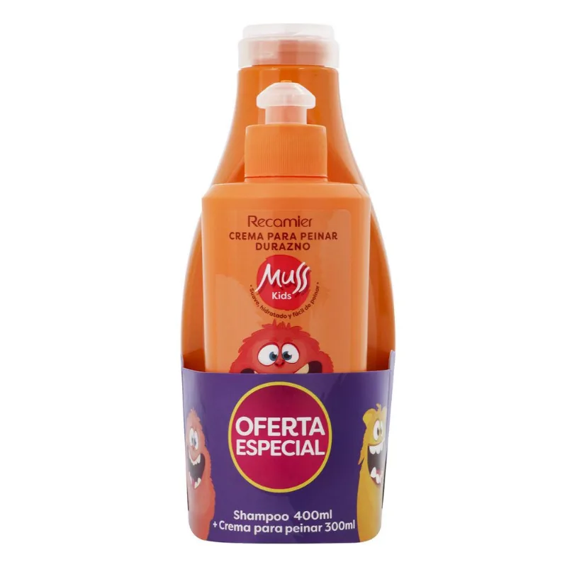 Shampoo + Crema Peinar Durazno MUSS 700 ml