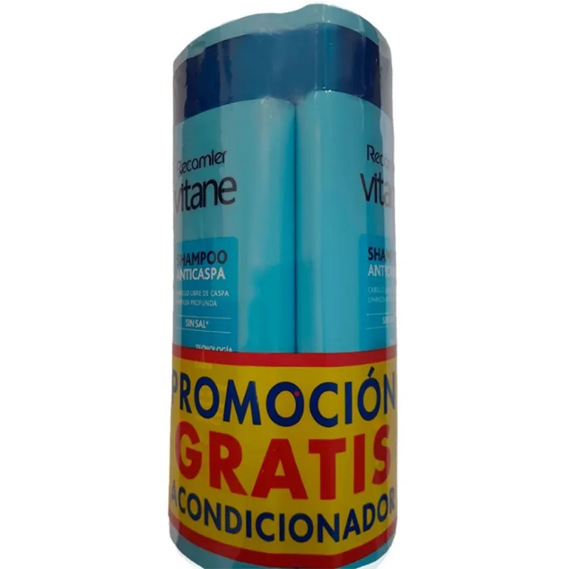 Shampoo Anticaspa Mujer X2+ 1 Acondicionador Gratis 400ML. Vitane