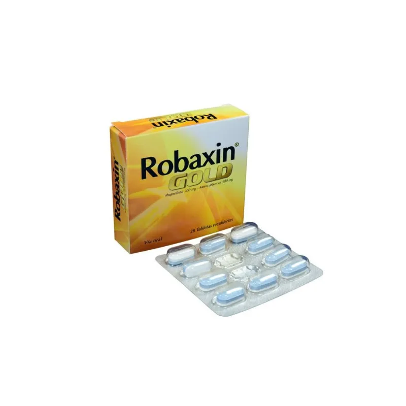 Robaxin Gold 200 / 500 Mg Caja con 20 Tabletas Recubiertas