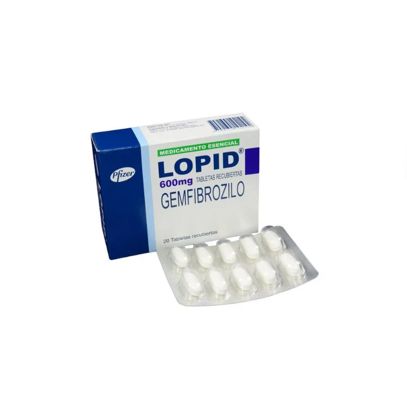 Lopid 600 Mg Caja con 20 Tabletas Recubiertas
