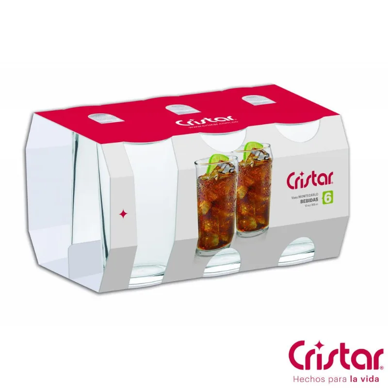 Jogo 6 Copos Montecarlo 340ml 1194 - Cristar