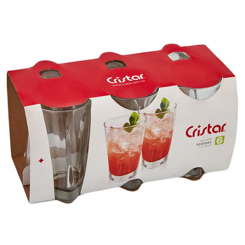 Vaso alto Niza 6 piezas Cristar