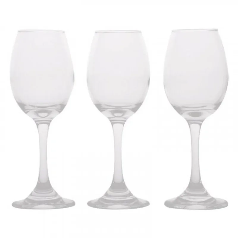 Copa Vino Blanco Vidrio x3und