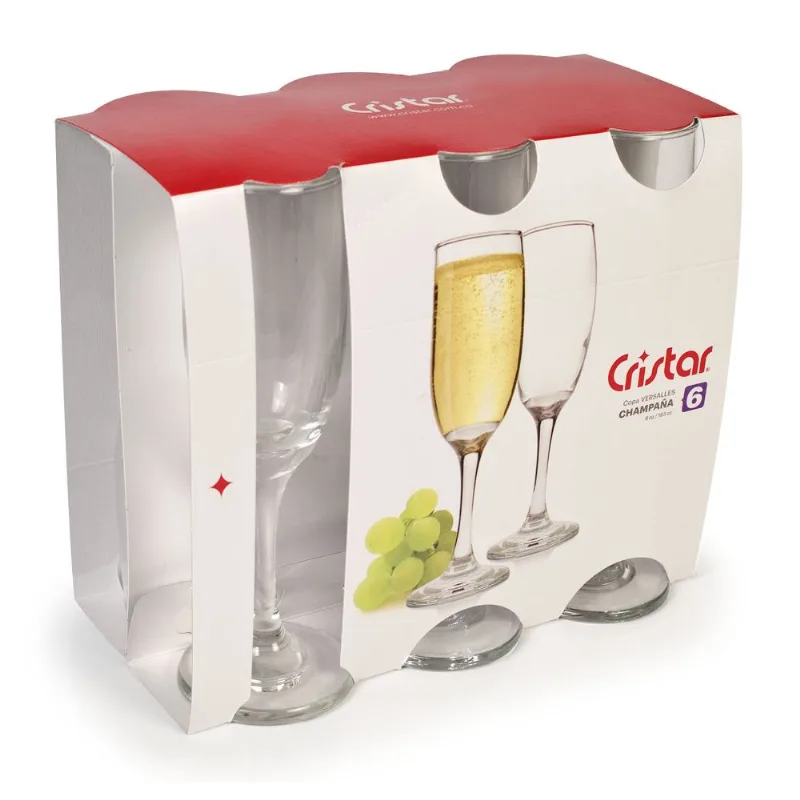 Set 6 Copas Flute Aragon