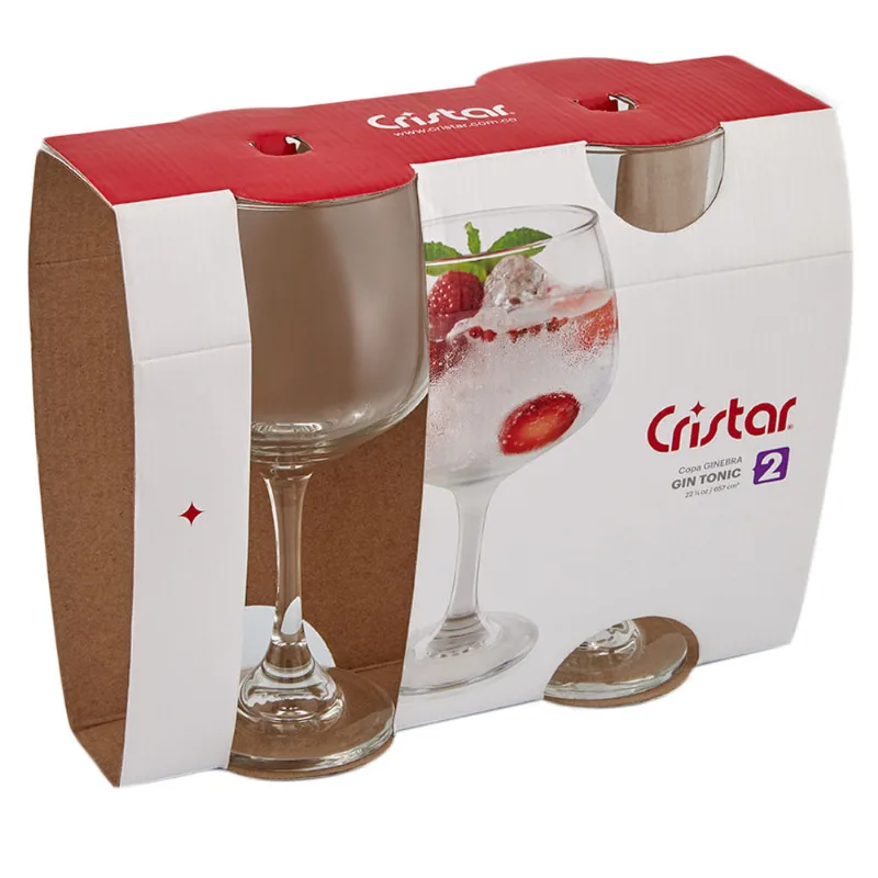 Copa ginebra 2 piezas Cristar