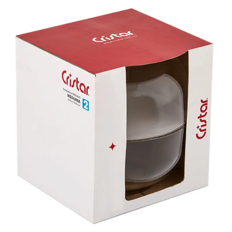 Ensaladera mediana C 2 piezas Cristar