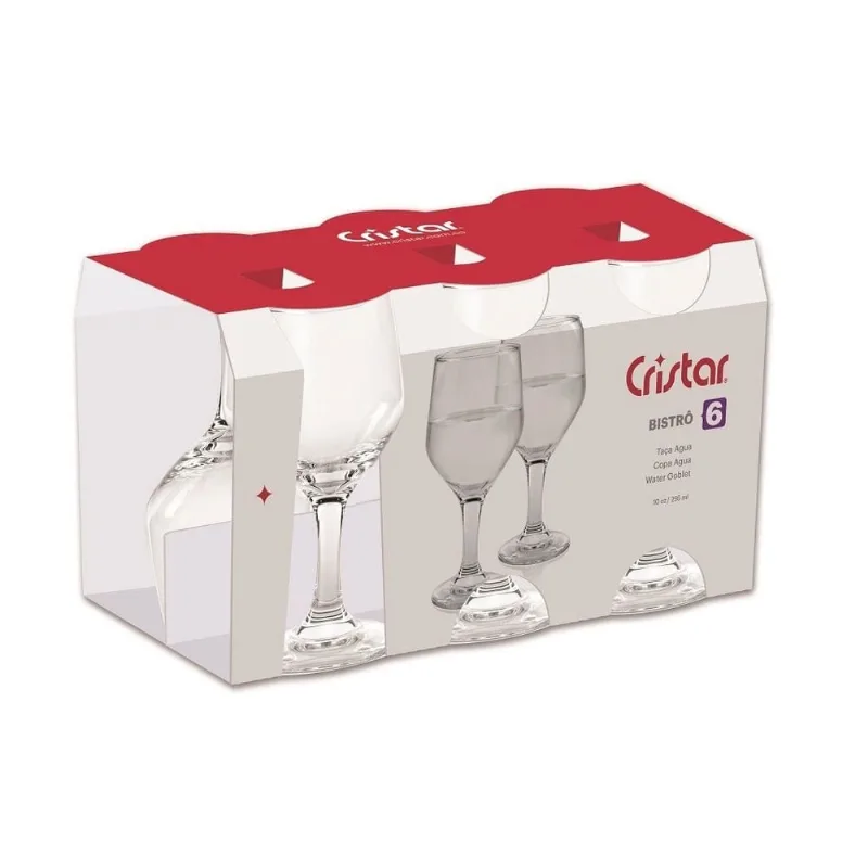 Jogo 6 Taças Bistrô 295ml 1028 - Cristar