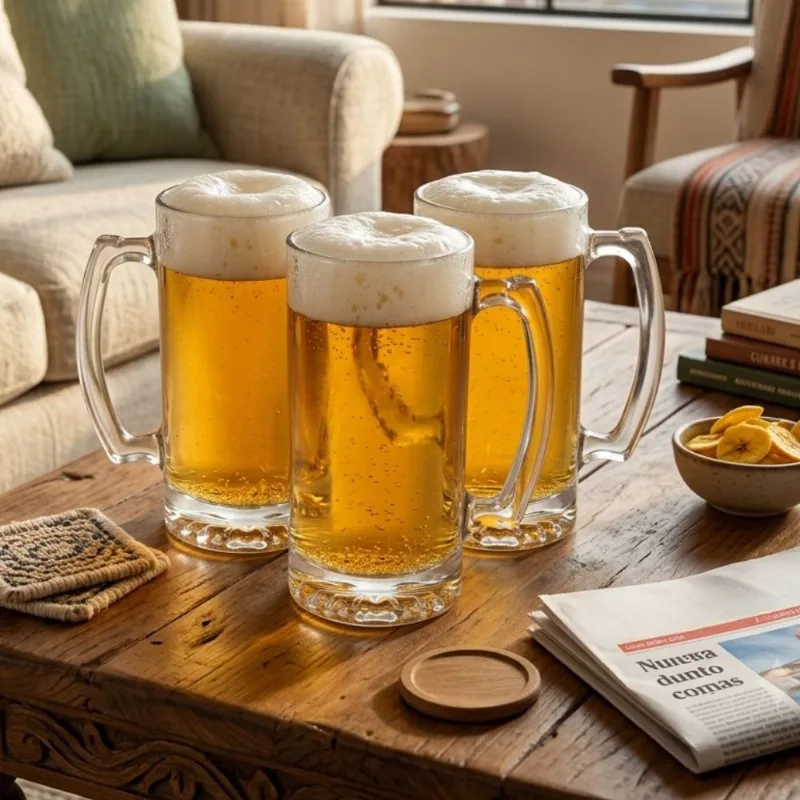 Set de 3 Jarros de Cerveza Dakota Transparente