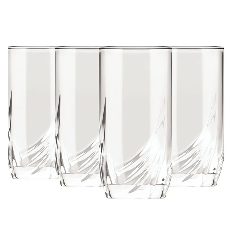 Vaso Strauss alto x4un 338ml Cristar 1535320