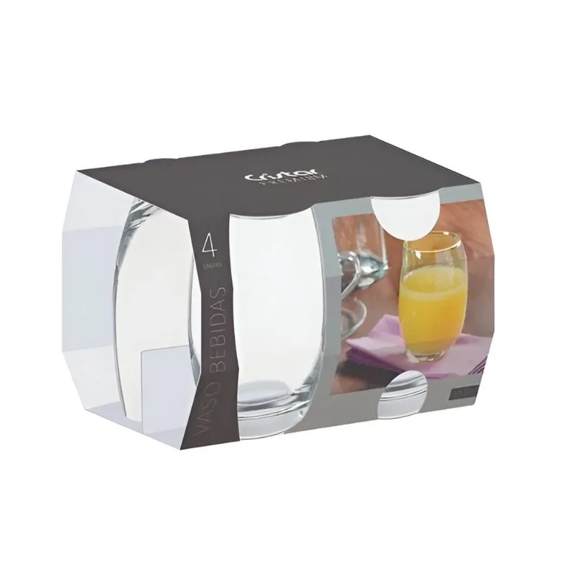 Vaso CRISTAR Mikonos 0454 4pzas