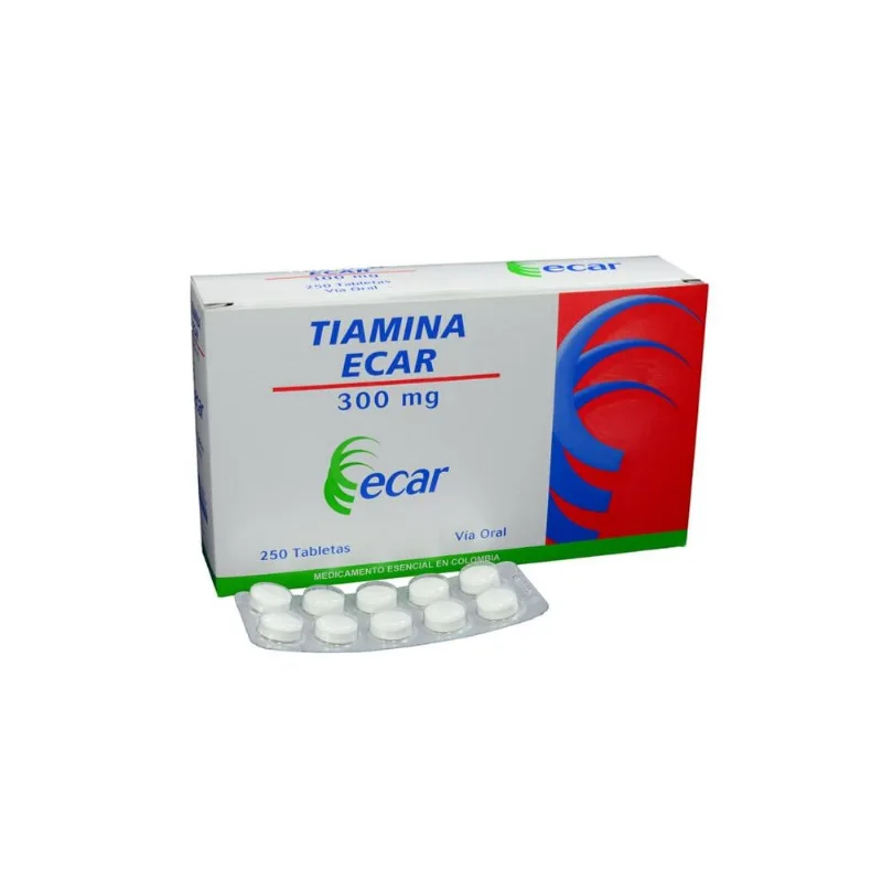 Tiamina Ecar 300 Mg Caja con 250 Tabletas