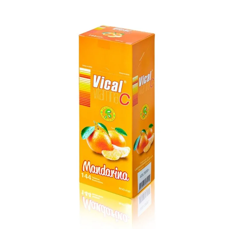 Vical Vitamina C 500 Mg Sabor Mandarina 144 Tabletas
