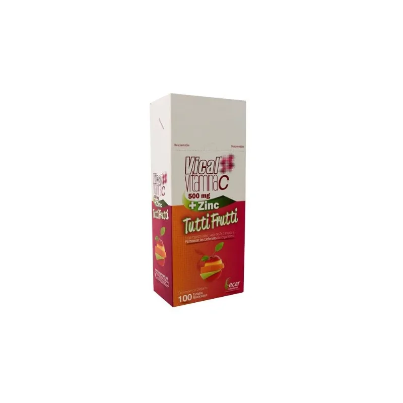 Vical Vitamina C 500 Mg + Zinc Caja con 100 Tabletas
